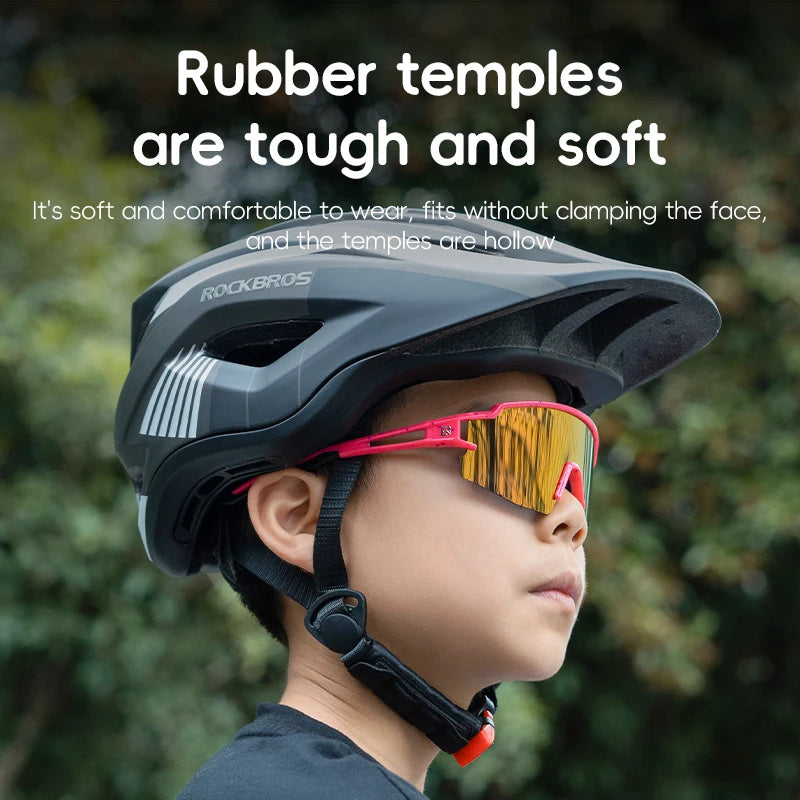 Bike Glasses Polarized UV400 Sun Protection Bicycle Goggles Boys Girls Sports Running MTB Road Sunglasses