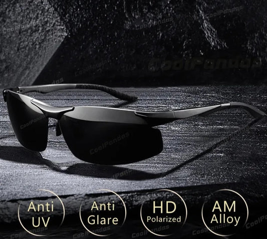 Aluminum HD Polarized Photochromic Sunglasses Men Driving Sun Glasses