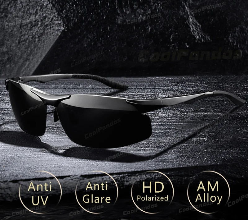 Aluminum Photochromic Polarized UV400 Mirror Driving Sunglasses for Men Women