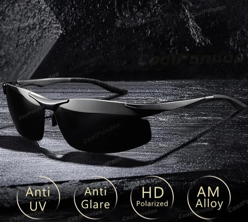 HD Polarized Photochromic Aluminum Sunglasses for Men Driving Use