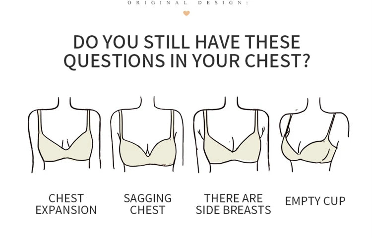 Women’s Brand Low-Cut Push-Up Bra – Soft, Comfortable Wireless Fashion Bralette