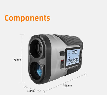 1200m USB Type-C Rechargeable Laser Rangefinder Golf Telescope 650m with Slope Adjusted Flag-Lock Vibration Distance Meter