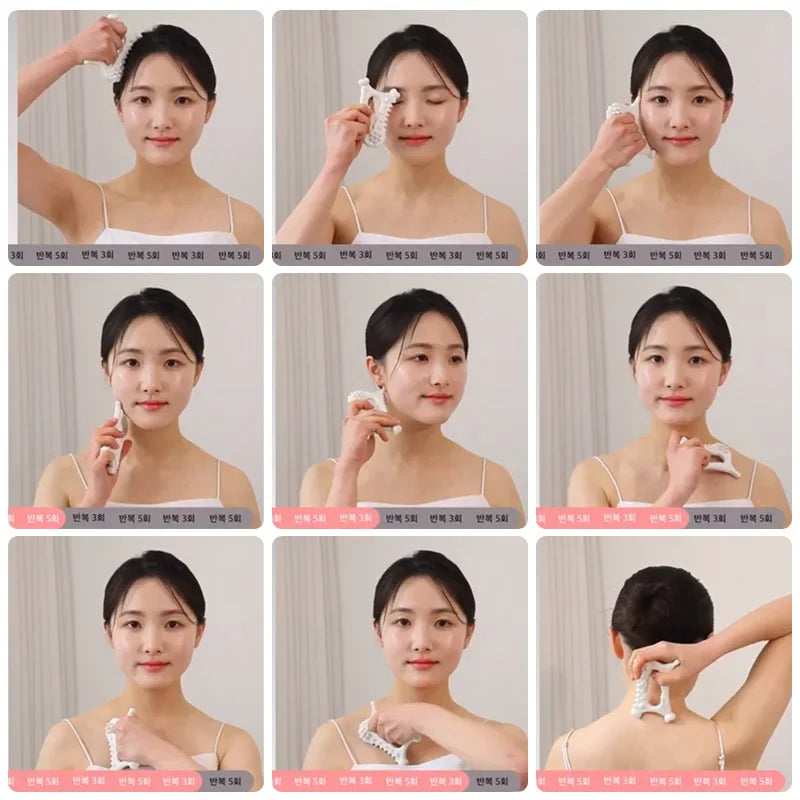 Skin Scraping Gua Sha Ceramic Korea Gouache Scraper Tools Face Massager Face Factory Head Massager