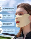1PC Anti-uv UPF50+ Ice Silk Sunscreen Mask Traceless Summer Outdoor Sports Face Mask Breathable Exposed Mouth Nose Golf Mask