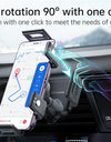 Dual Coil Fold Screen Car Wireless Charger For Samsung Galaxy Z 4 3 Fold Flip iPhone 15 14 Fast Phone Charging Vent Mount Holder