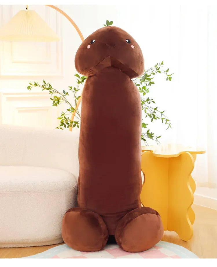 105cm Big Size Trick Penis Plush Kawaii Soft Simulation Dick Plushie Real-life Penis Pillow Sexy Hugging Pillow Girlfriend Gifts
