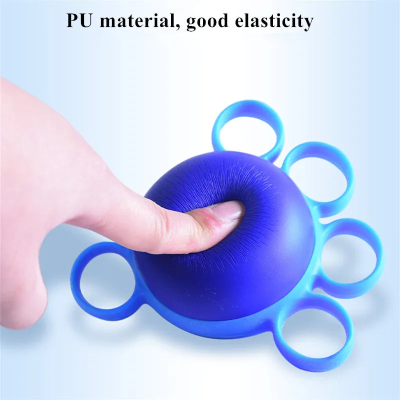 PU Finger Practice Ball Hand Therapy Grip Strengthener Muscle Relax Recovery Rehabilitation Equipment for Old Man Office Workers