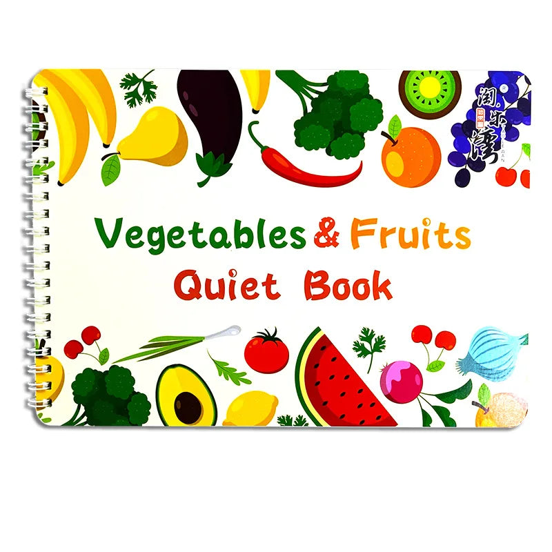 Montessori  Busy Book My First Quiet Book Paste Learning Educational Toys Books  Matching Game Toys for 1 to 3 Y