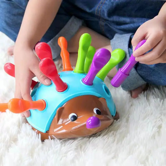 Heddgehog Insert Educational Toy Montessori Toys Training Focused on 's Fine Motor Hand-Eye Coordination Fight Inserted