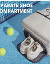 Tennis Bag Portable Tennis Backpack Large Capacity Ball Pack Racket Storage Daypack Outdoor Pickleball Bag with Shoe Compartment