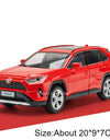 1:24 Scale RAV4 Camry Model Car Toy Metal Diecast Simulation Collection Sound & Light Vehicles Models Hobby Ornaments Gifts