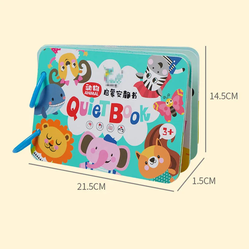 Montessori  Busy Book My First Quiet Book Paste Learning Educational Toys Books  Matching Game Toys for 1 to 3 Y