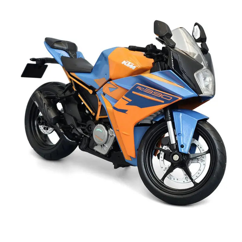 Diecast KTM RC 390 Racing Motorcycle Model 1 to 12 Scale