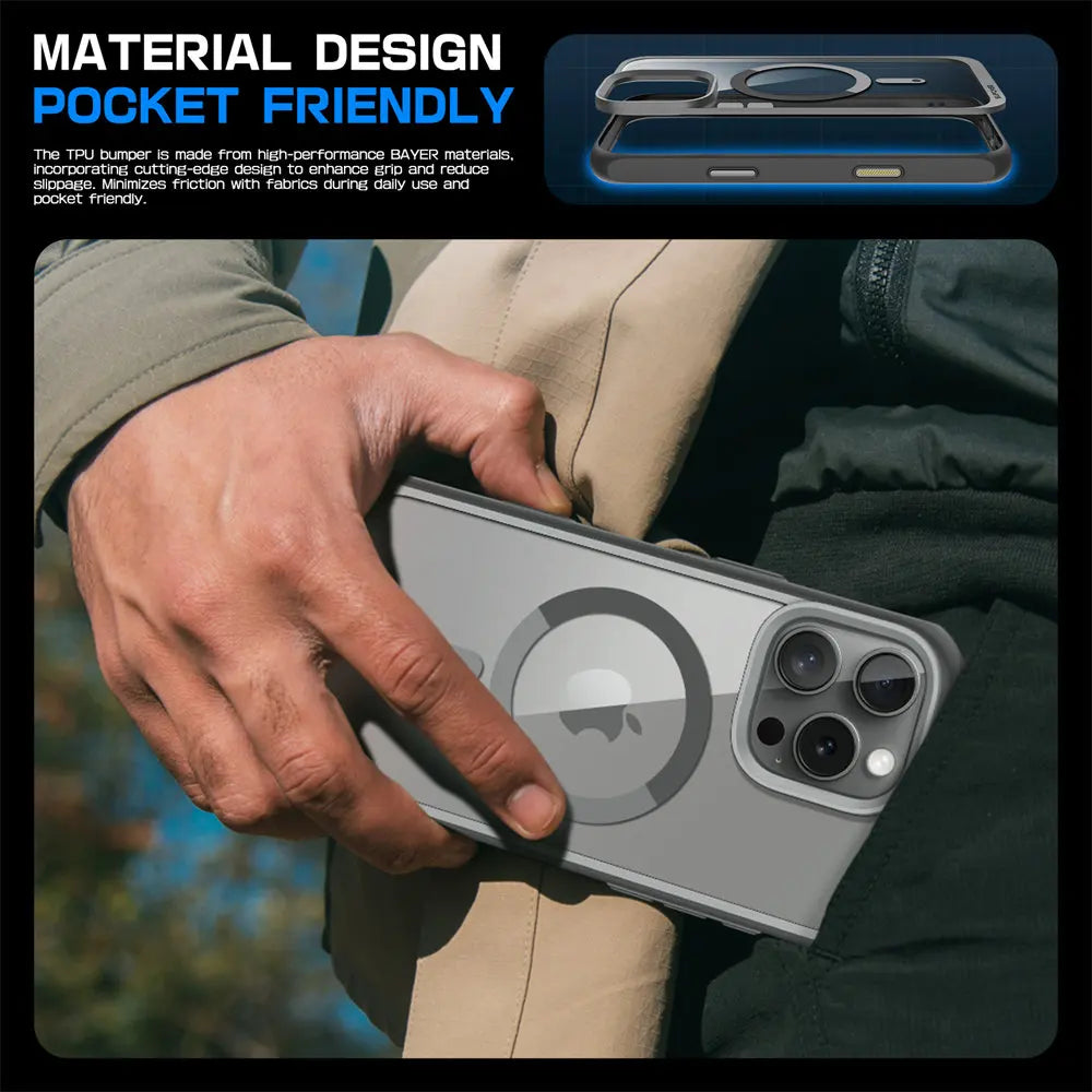 For iPhone 16 Pro Max Case with Camera Control Capture Button UB Mag Slim Shockproof  MagSafe Phone Case Cover
