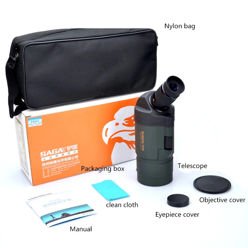Professional Spotting Scope, Monocular Telescope,  Waterproof Telescope, Hunting Bird Watching Target, MC25-75x70 Zoom