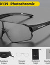 Photochromic Bicycle Glasses UV400 Goggle Large Frame Men Women Sports Bike Eyewear Sungless Adjustable Cycling Glasses