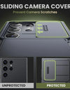For Samsung Galaxy S24 Ultra Wallet Case With Card Holder Stand Sliding Camera Cover RFID Blocking Rugged Shockproof Protection