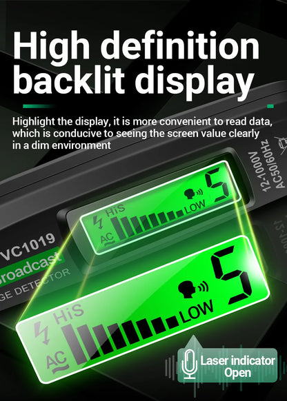 Circuit Breaker Finder with Voice Broadcast and Infrared Sensor Positioning Voltage Tester Electric Wire Detector