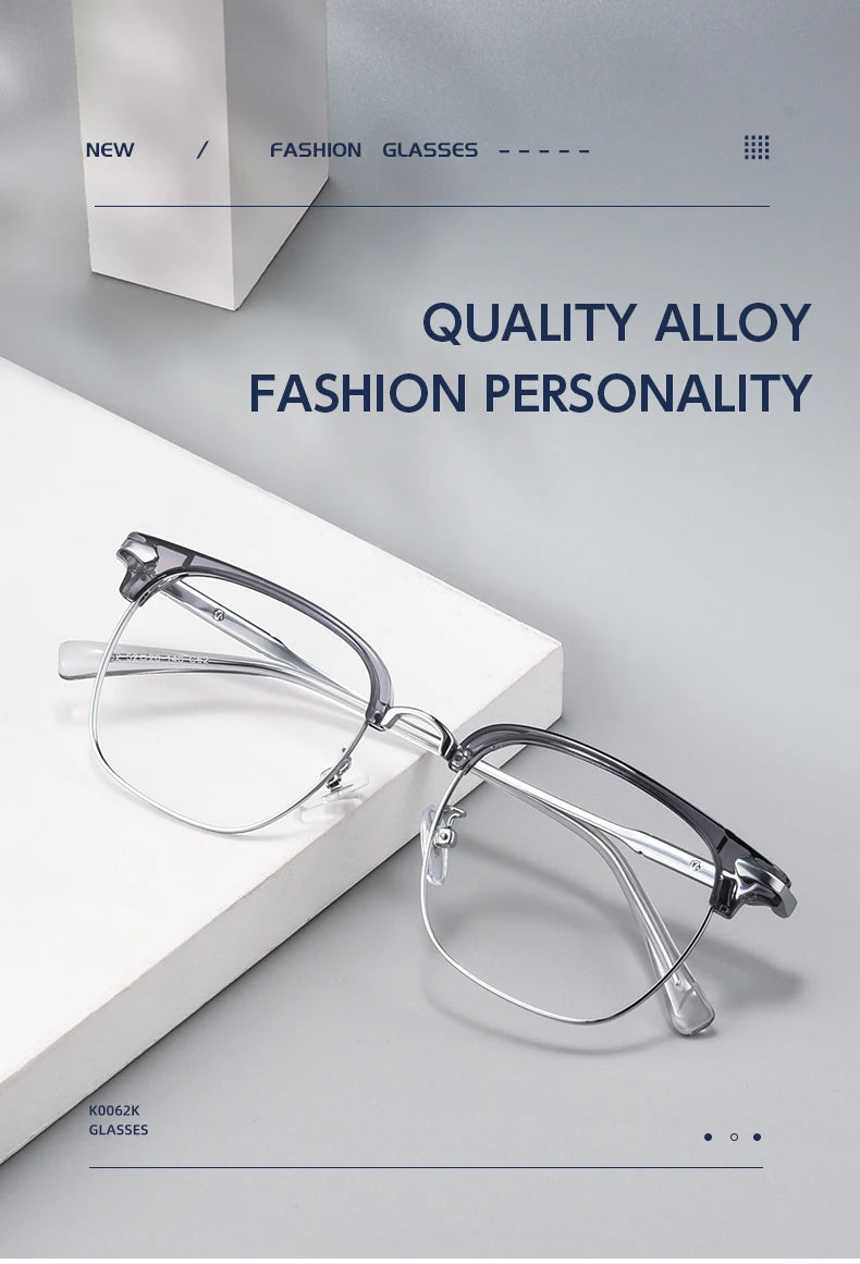 SANGCOO New Fashion Square Optical Prescription Men's  Eyeglasses Frames Anti-Blue Light Reading Glasses Myopia Hyperopia K0062K