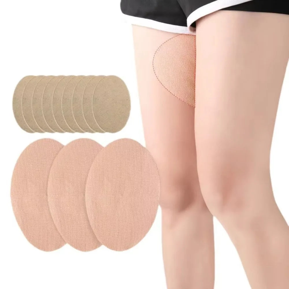 10Pcs Anti-Chafing Thigh Pads Non-woven Self-Adhesive Anti-Friction Thigh Stickers Waterproof and Breathable for Men Women
