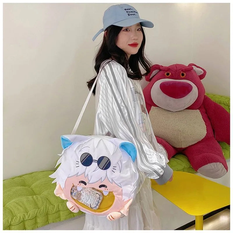 Anime Character Plush Itabag Backpack Soft Crossbody Bag