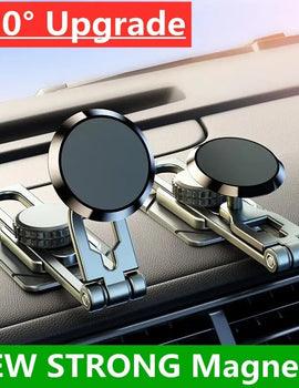 720 Magnetic Car Phone Holder Stand Levitation Screen Alloy Dashboard Magnet Car Mount Smartphone Mobile Support In Car Bracket