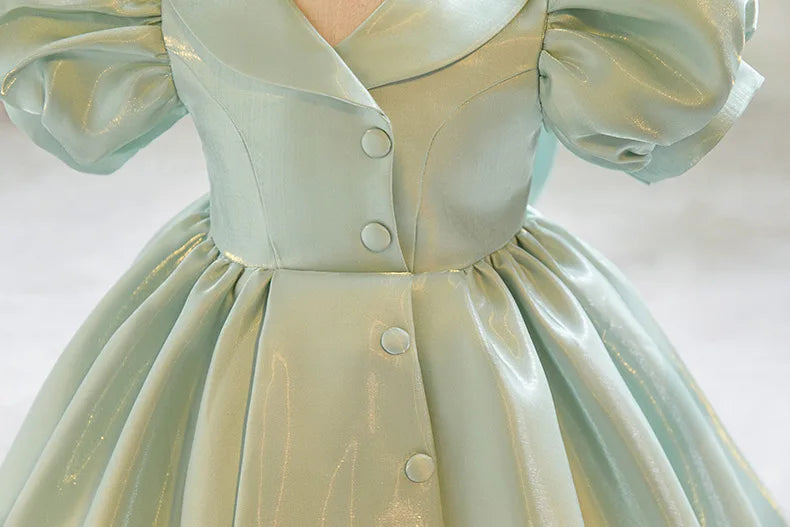 Luxury Princess Dress for Girls - Premium Fluffy Tulle Ball Gown Flower Girl Wedding Dress + Birthday Party Gown