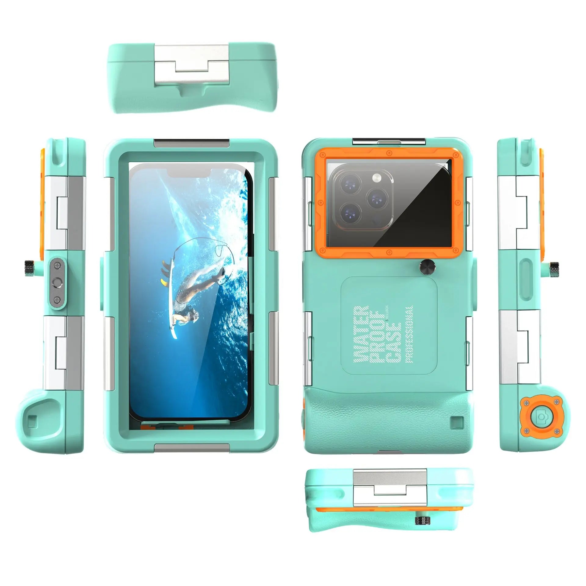 multicolor IP68 standard 15M/50ft diving/swimming photography professional diving waterproof Phone Case