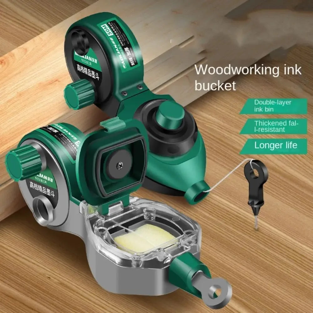 Portable Scribes Ink Draw Line Marker Ink Marker Construction Carpenter Tools Hand-Operated Measuring Tools
