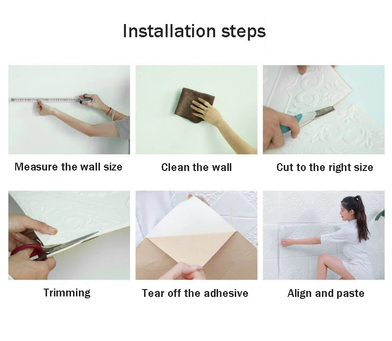 3d Ceiling 70*70cm Wall Stickers Bedroom Living Room Decoration Soft Pack Foam Stickers Waterproof Wallpaper Background Wall