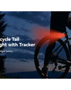 Bicycle Airtag Tracker Reflective Bracket Road Bike Hidden Locator Anti-theft Anti-lost Multi-function Bracket Warning Light