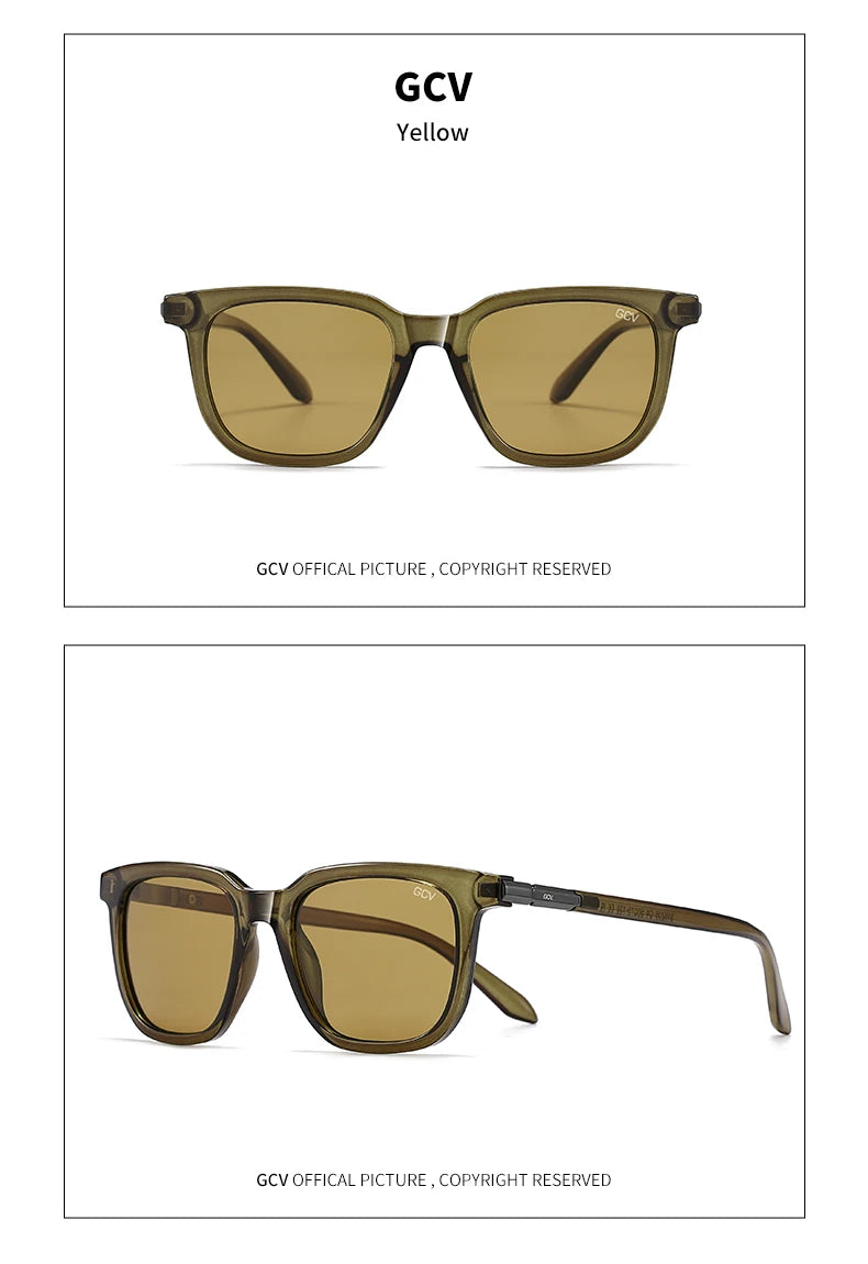 Cat Eye Square Acetate Polarized UV400 Fashion Sunglasses for Outdoor Driving Fishing Eyewear