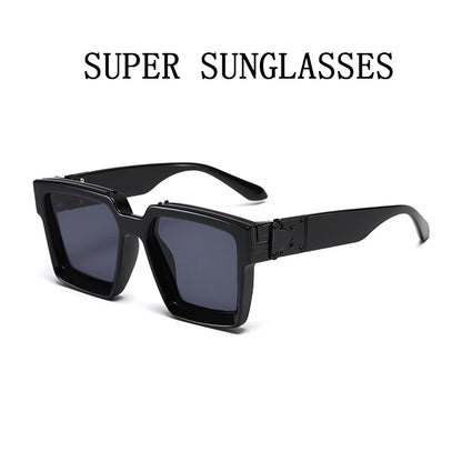 Millionaire Sunglasses For Men Vintage Square Fashion Glasses Luxury Retro Trending Punk