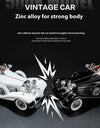 Diecast 1/18 1936 500K Classic Car Alloy Metal Model Sound And Light Toy Collect Display Ornament