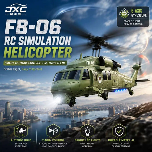 Remote Control Single Rotor Military Helicopter With Optical Flow Positioning