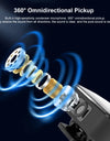 Wireless Lavalier Microphone for iPhone / iPad / Type-C Phone, 8-Pin / Type-C Receiver