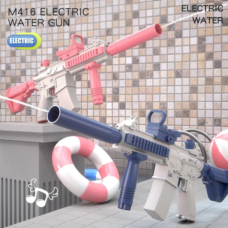 M416 Large Capacity Electric Water Gun Fully Automatic Shooting Rechargeable Water Blaster