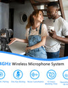 Wireless 3.5mm TRS Lavalier Lapel Noise Reduction Microphone for Canon, Nikon, Sony Cameras Vlogging Recording