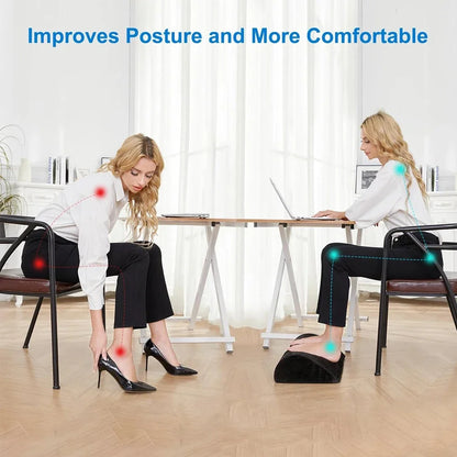 1Pc Foot Rest for Under Desk at Work-Ergonomic Design Foot Stool for Fatigue with Memory Foam,Non Slip Bead,Washable