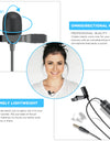 3.5mm TRRS Lavalier Microphone for Smartphone PC Camera Lapel Mic Recording YouTube Live Streaming 6M Cable VS BY-M1