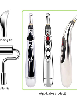Electronic Acupuncture Heads Electric Meridians Laser Therapy Heal Massage Head Meridian Energy Heads Relief Pain Accessories