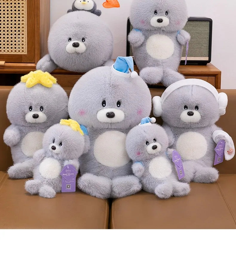 Kawaii Stuffed Doll Plush Toy Cute Penguin Backpack Sloth Seal for Kids Birthday Xmas Gift Soft Cuddly Animal Plushie