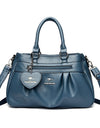 Crossbody Bag Soft Leather Handbag Shoulder Bag Luxury Large Capacity Casual Tote