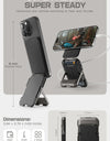 Tripod Phone Stand Credit Card Holder for iPhone 16/15/14/13/12 Adjustable Phone Stand Compatible with MagSafe