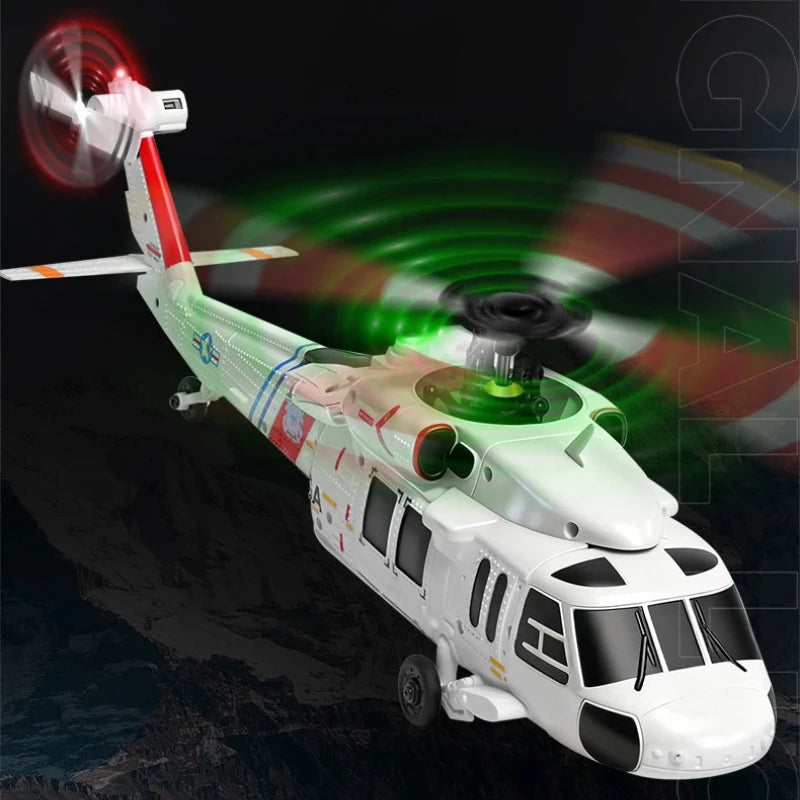 Remote Control Military Helicopter With Brushless Motor And Optical Flow Positioning