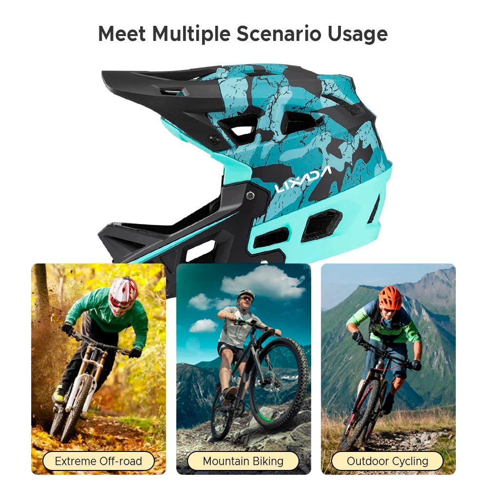 Adult Full Face Downhill Mountain Bike Helmet