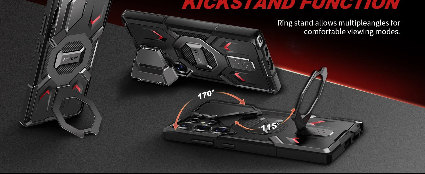 Stand for Samsung Galaxy S25 Ultra Case Compatible with Magsafe 2 Front Frames & Camera Cover Screen Protector