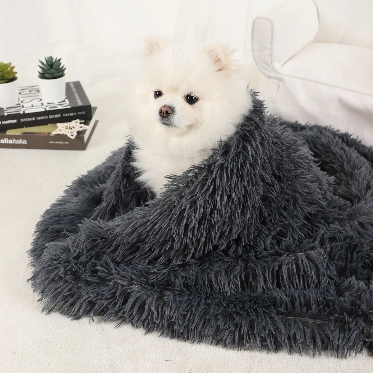 Washable Plush Pet Blanket Bed Mat for Dogs and Cats