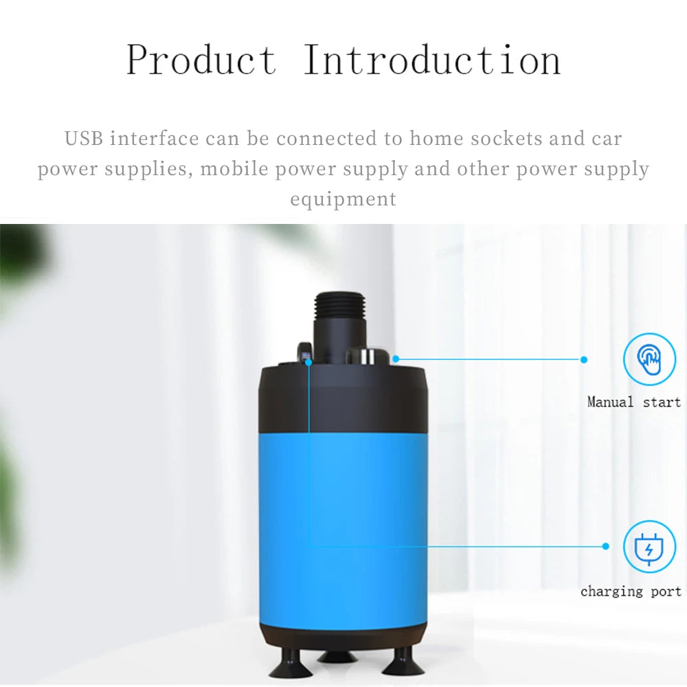 Rechargeable Handheld Electric Camping Shower Set