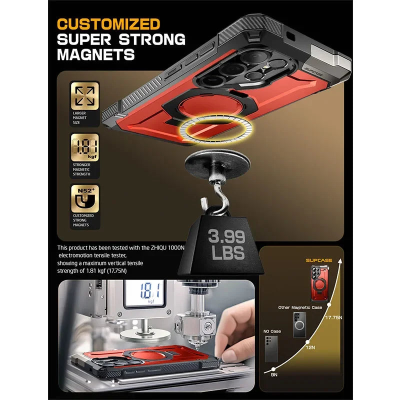 For Samsung Galaxy S25 Ultra Case 6.9" 2025 SUPCASE UB Grip Anti-Scratch Heavy Duty Rugged  Phone Case with Kickstand